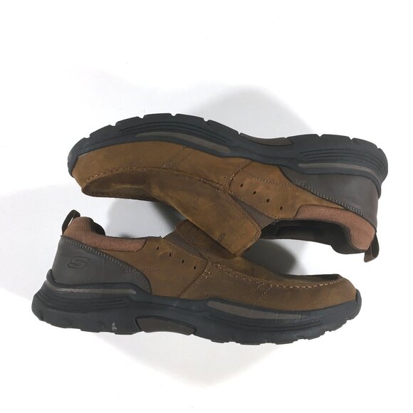 Skechers Relaxed Fit Expended - Seveno Slip On Shoes Mens Size 13 Brown 66146 main image 8
